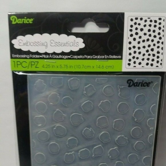 Darice Embossing Folder Blot Dot Scrapbook Paper Crafts Card Making - Picture 2 of 5